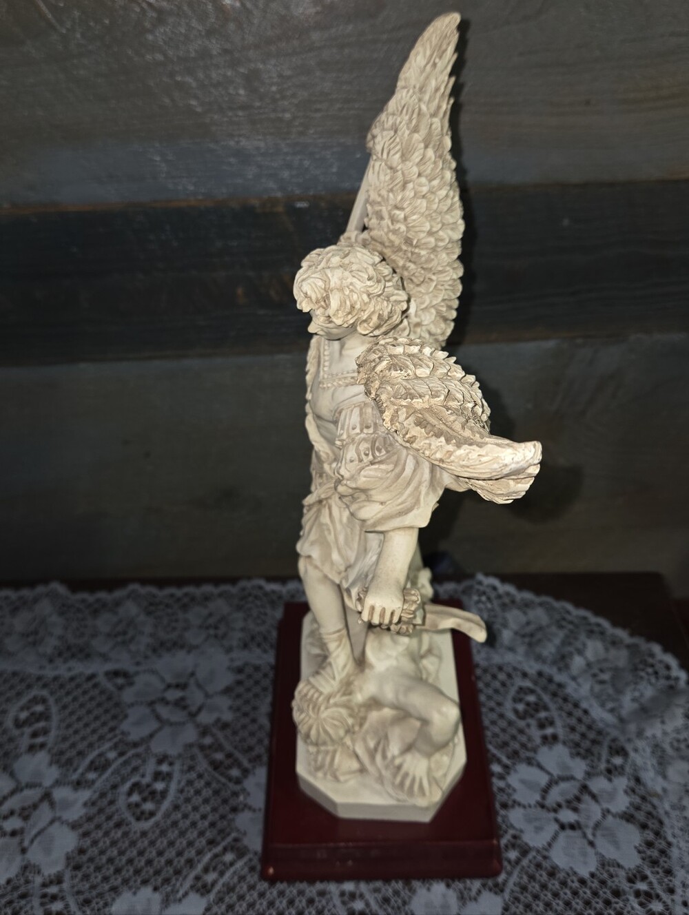 Vintage Satan’s Defeat Revelations Catholic Statue Religious Decor - Picture 6 of 11